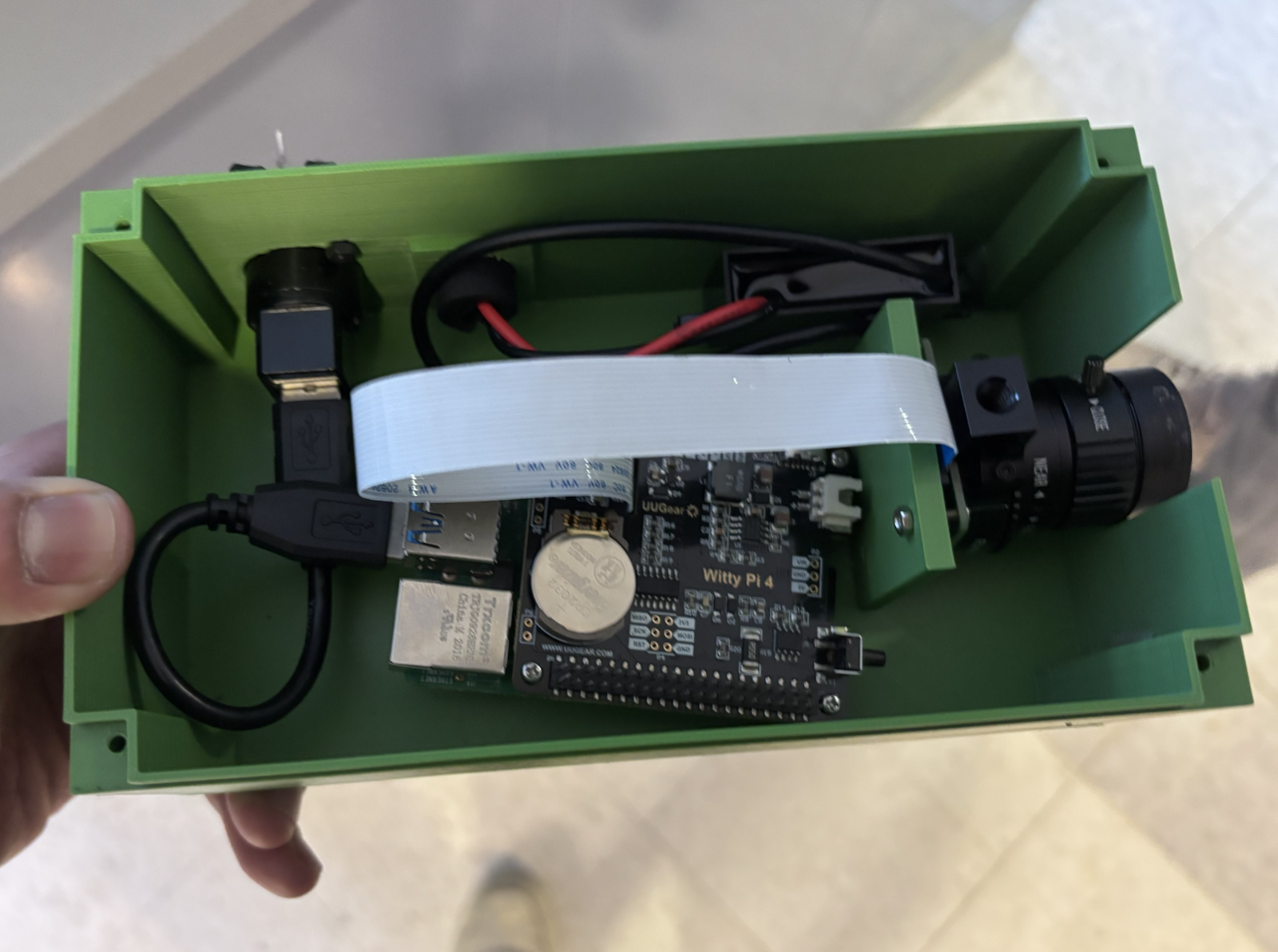 Camera and Jetson Nano enclosure for insect imaging